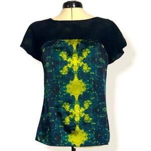 Collections by Tahari Multicolor Charmeuse Top S/P